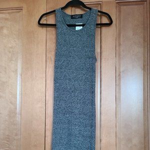 Dark gray ribbed dress